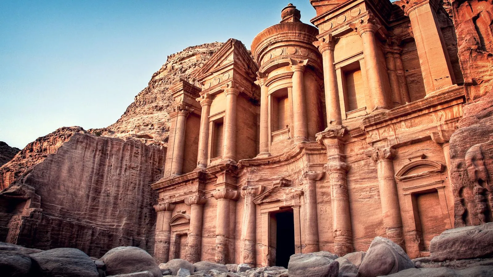 The Monastery (Ad-Deir) at Petra, larger and plainer than the Treasury